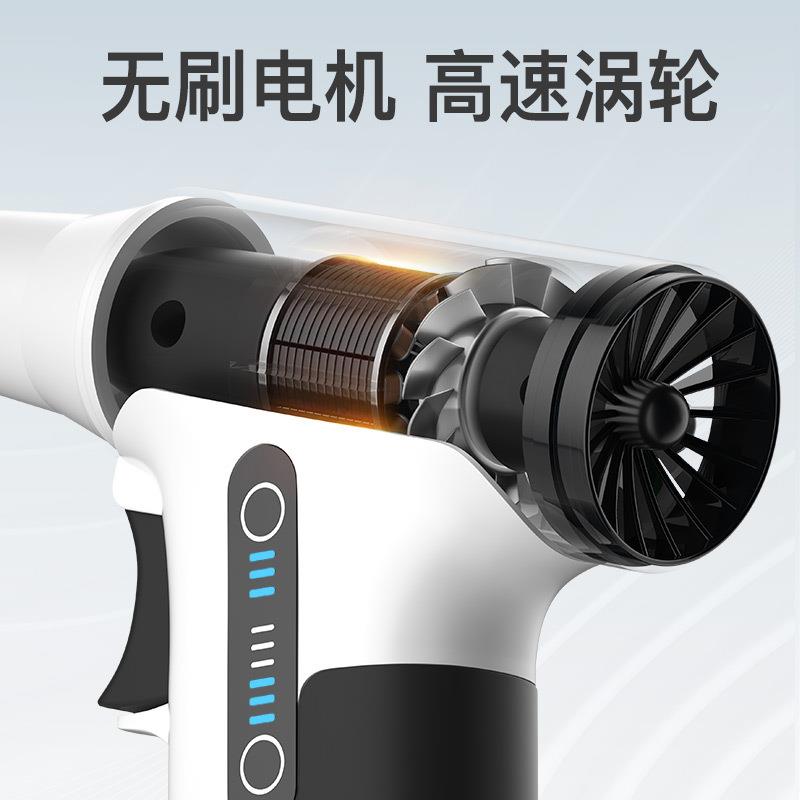 风力涡轮风扇迷你轮吹YLJ吸两用手扇大便携降温高速涡扇户外持小