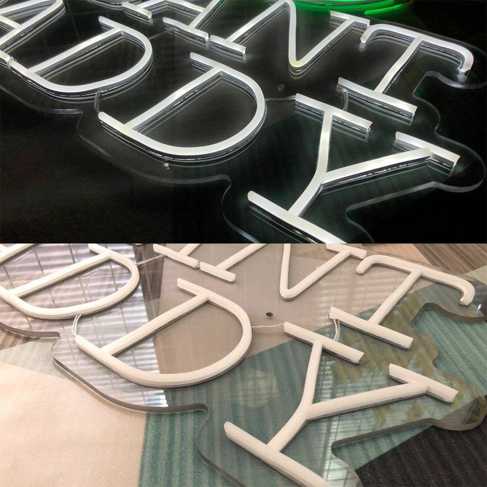 Ale001-PLANd霓虹灯造型PLNTADDY植物招牌D装饰灯字母造型灯厂家