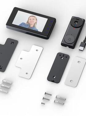 新款对免室布线可视门铃视2.4HJ011G无线双工讲内低功耗频门铃监