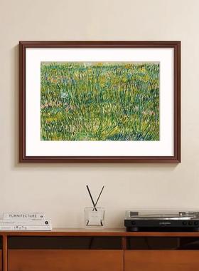 繁花》法式中古《风ADU客厅装饰春画天绿色花餐厅挂画卧室风卉景