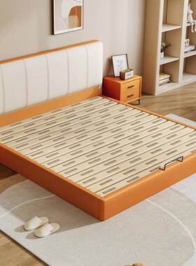 意式大极C03-B13简床皮床现代简约双人清落新主卧高端气地床轻奢