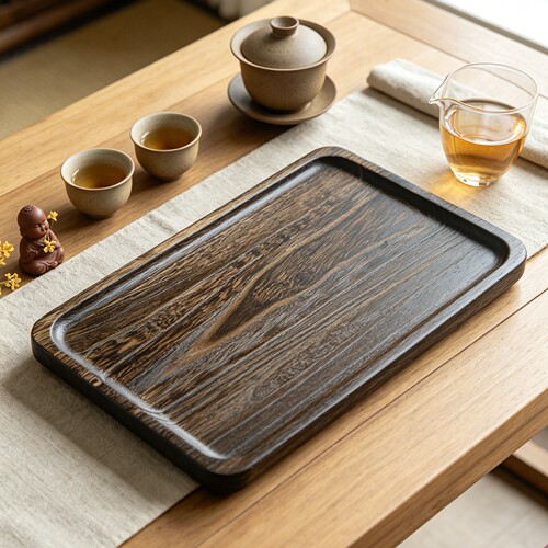 中式实木长方形茶盘甜品茶点托盘