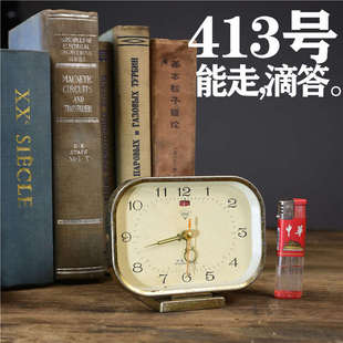 民俗老物件民国老钟表小闹钟收藏座钟杂项老东西旧货古董怀旧摆件