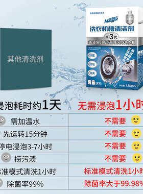 洗衣机清洗剂MazMac每渍每克免浸泡清洁污渍神器滚筒波轮杀菌除垢