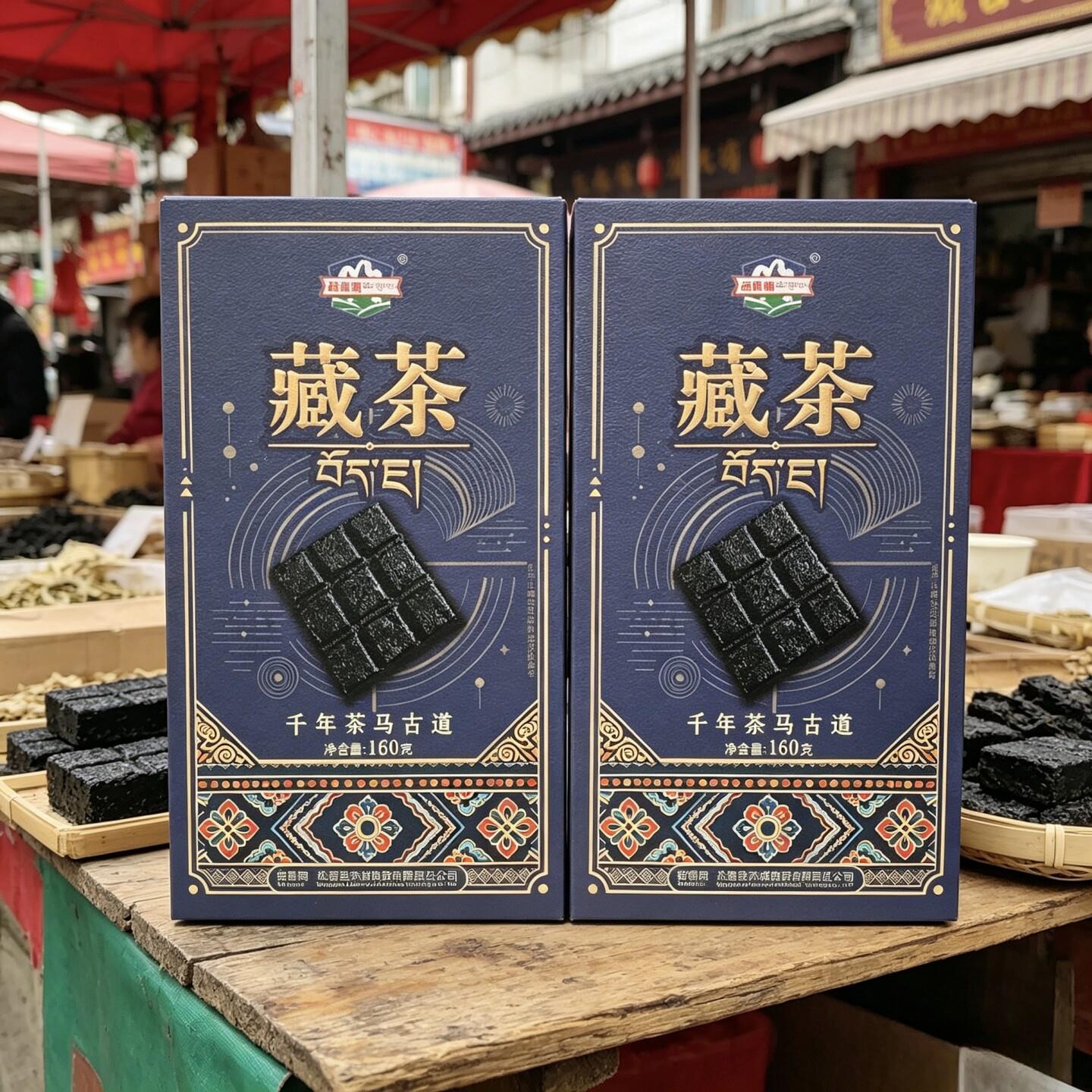 阿坝九寨沟松潘县沐诚商贸雅安巧克形藏茶160克高原休闲茶