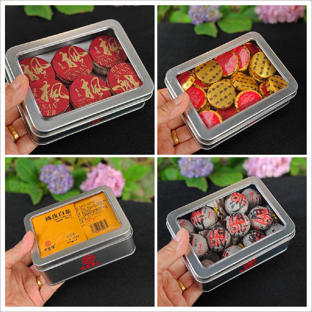 云南普洱茶礼品盒小饼茶龙珠小沱茶小方片茶糯香普洱茶生茶熟茶