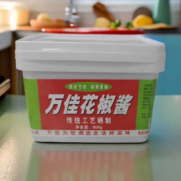 临沂炒鸡花椒酱万佳900克炒鸡酱豆瓣酱黄豆拌面炒菜烧烤蘸老酱图片