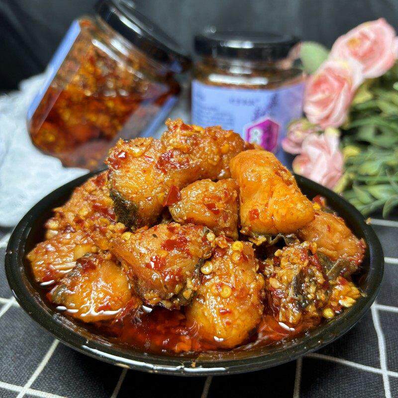 江西特产香辣酒糟鱼农家自制柴火蜡鱼块鱼排开 胃下饭即食辣酱瓶
