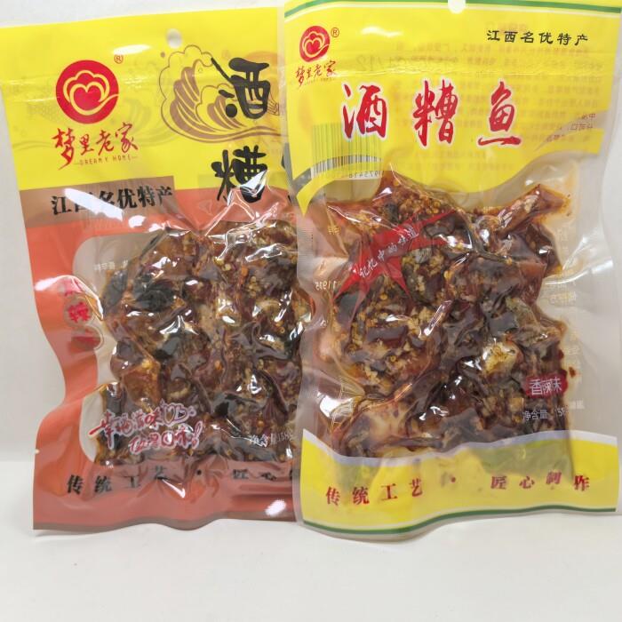 江西特产梦里老家酒糟鱼香辣味麻辣味158克开胃下饭菜零食婺源