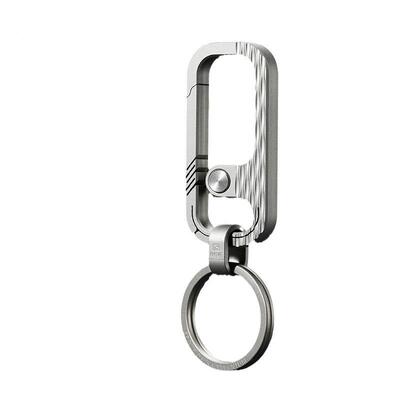 挂fegve钛合金汽车钥车匙扣五福男士腰个性创意简钥约匙TI016链汽