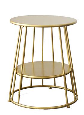 易简双发YY32730层铁艺茶几卧室飘窗几轻奢迷你茶桌家用客厅沙边