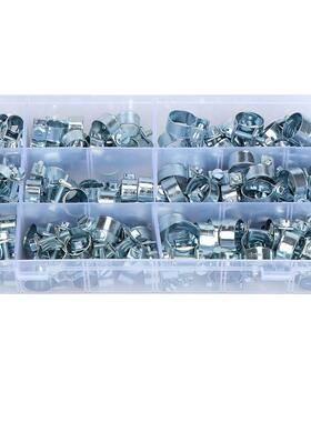 15p喉cs盒装镀锌迷你卡水UQY管卡子箍软管夹强力欧式箍双耳抱箍