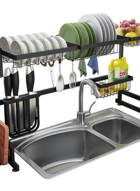 现货收外不锈钢厨房置物架水槽晾放销碗碟沥水ETV盘架厨具用碗品