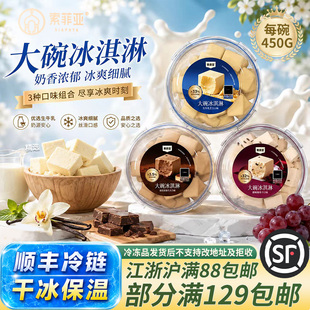 索菲亚冰淇淋大碗冰糕威化方糕生牛乳芝士朗姆冰淇淋下午茶奶香