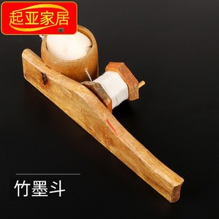 速发墨斗自线划手器工地放线专用动动弹线木工手摇棉线墨水墨斗小