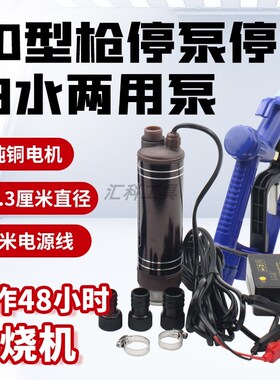 速发停0型枪5泵停电动抽油泵1大v24v220v2功率柴油泵自吸式加油泵