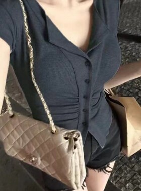 速发大码装正肩t衬4022新款夏季遮肉恤衣开衫上衣