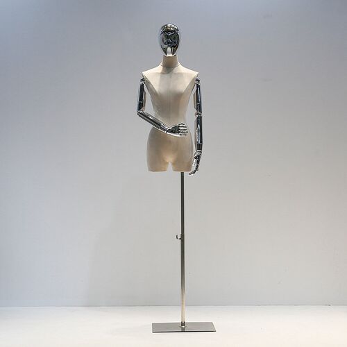 速发韩版展装店模特道具麂皮绒身身人台模特架子全半人体服示架
