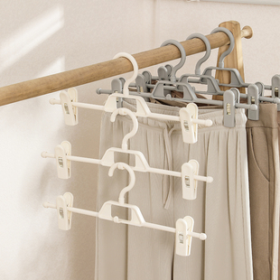 速发裤夹子家用无痕裤架收纳神带裤架子挂裤子架衣裤子专用衣架器