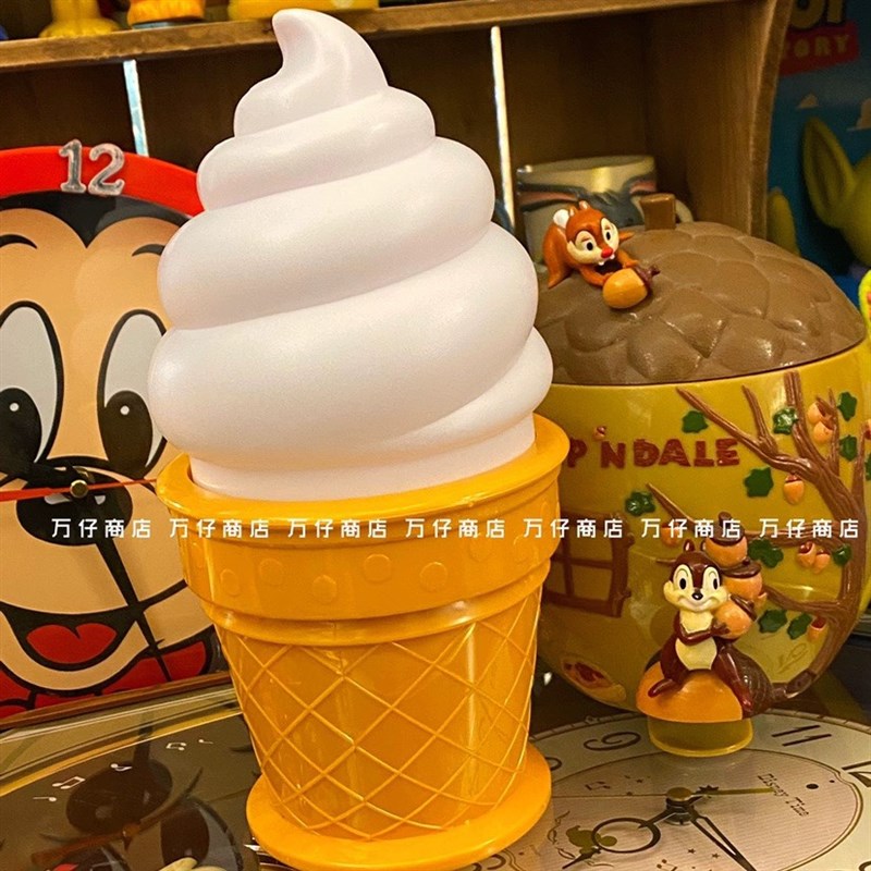 现货速发新款饰a商店品甜筒小夜灯 冰淇淋灯甜 店装仔 桌面摆件居