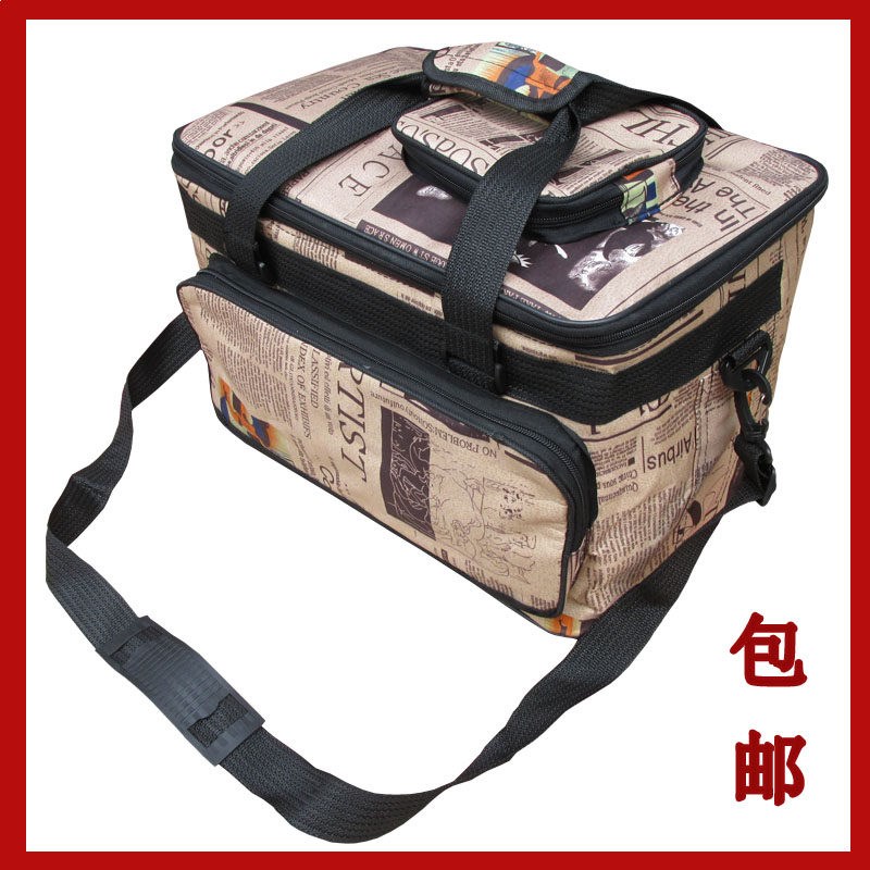 速发防水布艺包工具箱帆布折叠水粉颜料箱美术画箱画袋肩背手提收