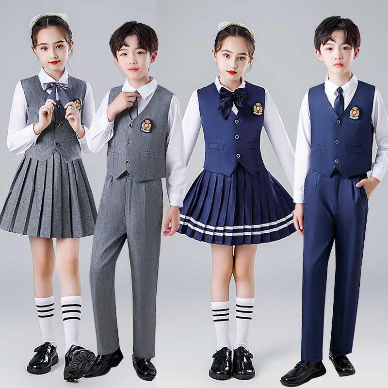 速发中小学唱大合生服演表装儿童诗朗诵演出服歌咏比赛校服班服合