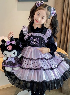 速发裙子宝宝秋装20款4新主公2裙孩洛丽塔圣节礼服连衣裙