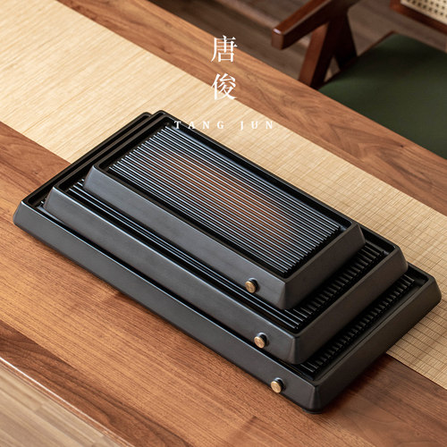 速发茶盘家用2025新款大号客厅茶台茶海茶具排水托盘小型竹制干泡 - 封面