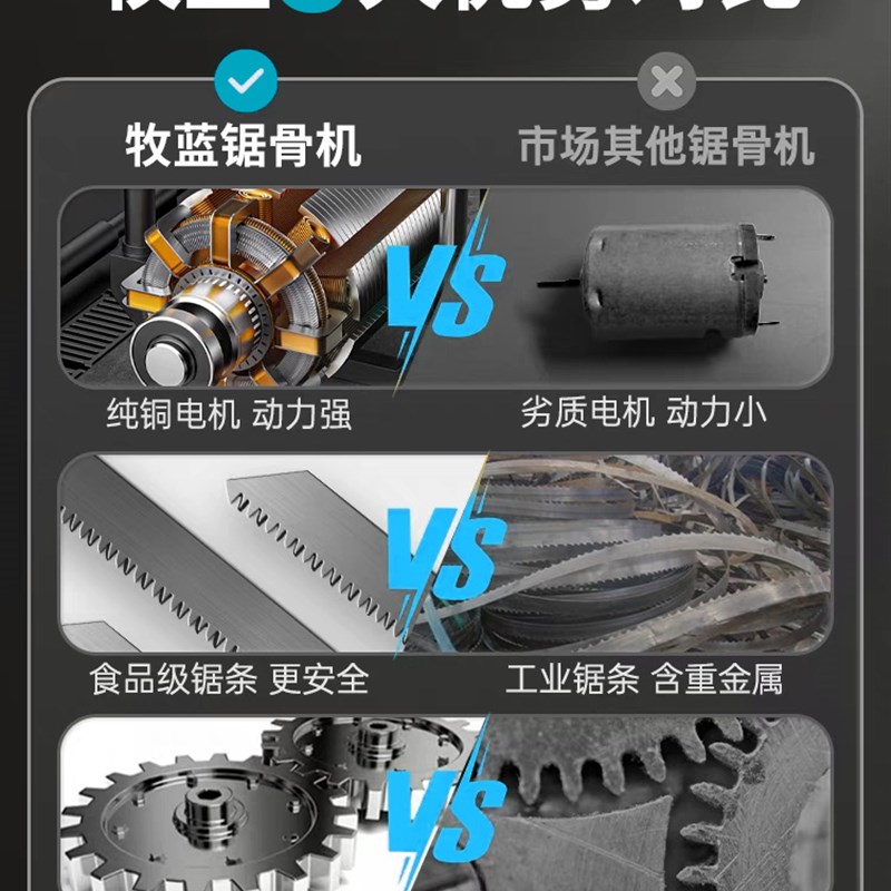 家用小型锯骨机电动骨头切冻肉据肉骨砍猪蹄刀神器