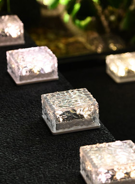 速发户外太灯摆件创意冰砖灯防饰花园庭院装水夜能台布置楼梯阶梯