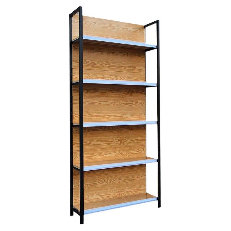 速发货架多层便利店展示架文食商店置具母婴货柜四柱木纹零物架