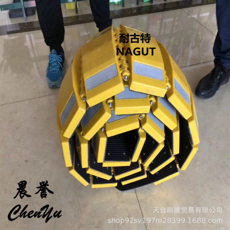 速发型卷式减速带临时工地便携可可叠动折移式减速带 式长度