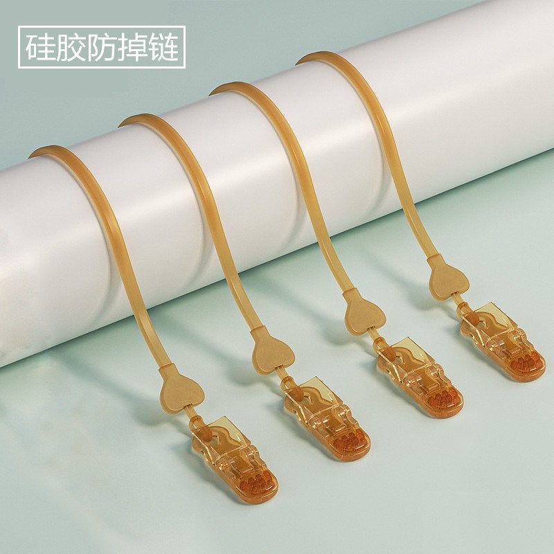 速发宝宝具抚奶嘴硅胶防掉链婴儿牙胶磨牙棒咬防丢绳子夹子玩安定