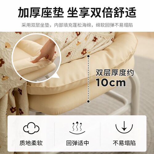 速发向轮小凳家子凳滑轮矮凳板凳坐凳简约沙发用软包靠背小椅子