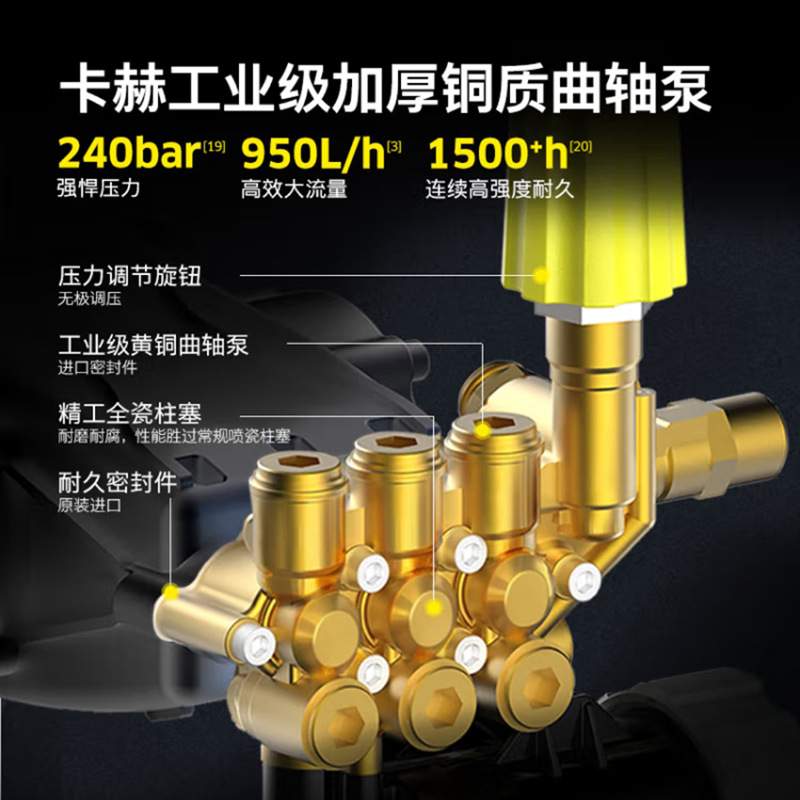卡赫高压清洗机HD9/20-4M大功率工业商用水枪泵洗车机冲洗机洗地