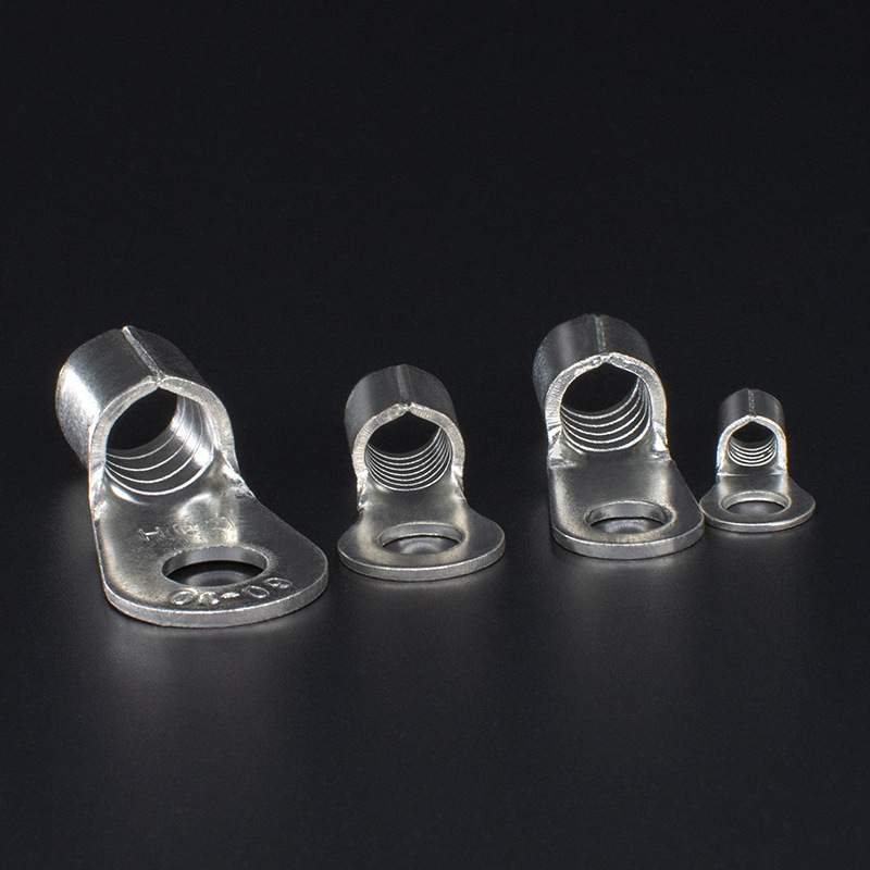 CJH端头RNB5.5-8/10/12紫铜0.9厚1000个冷压圆形裸接线端子铜鼻子