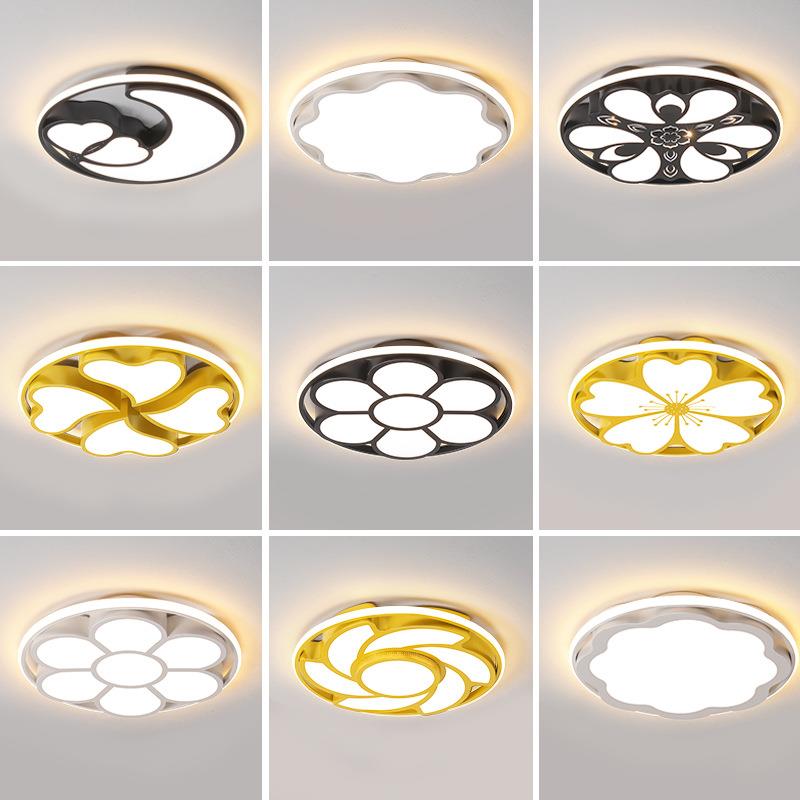 LED吸顶灯圆形北欧现代简约卧室灯欧式主卧儿童房间灯客厅灯具