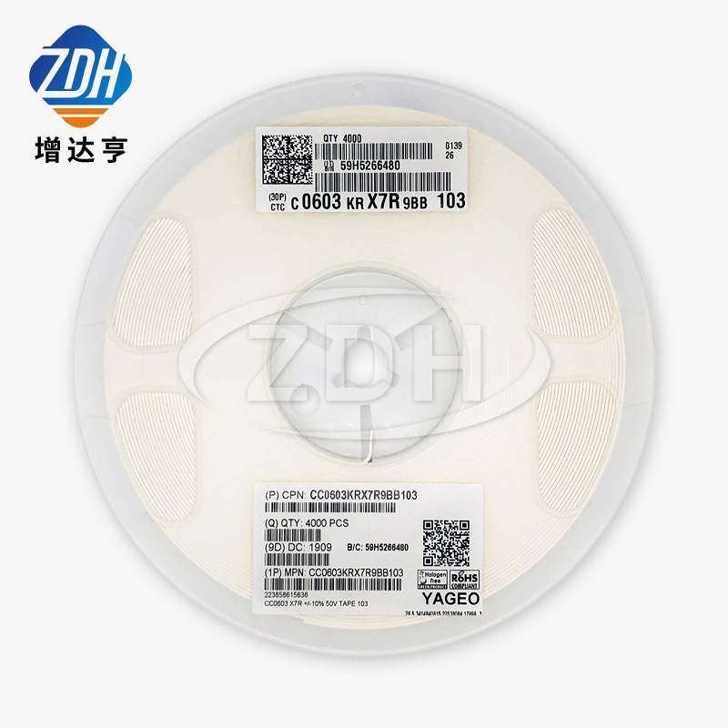 贴片陶瓷电容 1608 0603 106M 10UF 16V X5R 20% CL10A106MO8NNNC