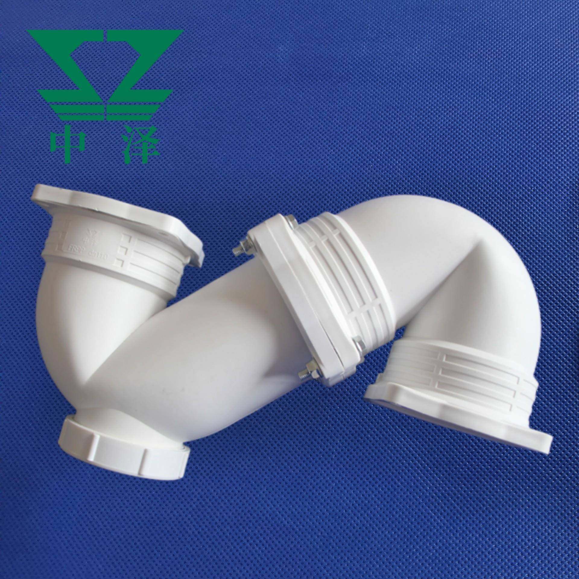 FRPP三层排水管白色超静音管阻燃耐高温玻纤增强聚丙烯法兰承插