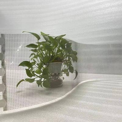 超薄全彩led透明屏柔性晶膜屏高清贴膜led柔性软屏橱窗玻璃显示屏