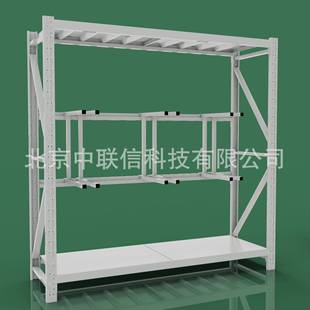 白色铁楸架楸镐架农用工具架训练器材架白色货架置物架物资存放架