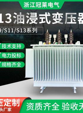 油浸式变压器配电S13S11-250/400kva电力高压大功率三相全铜铝芯