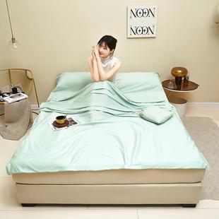 酒袋隔脏睡袋全睡棉旅店行四件套游床单被套出差住宾馆睡KJF宝纯