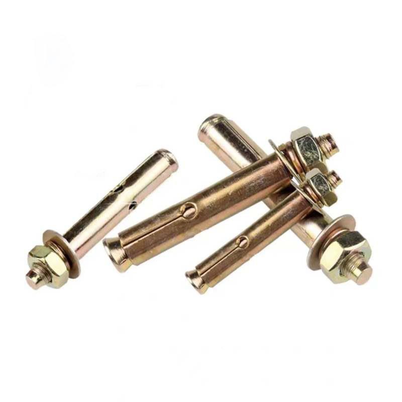 国0厘铁2镀彩锌膨胀螺丝外HIE标拉膨胀螺栓爆爆炸螺钉膨胀管M20