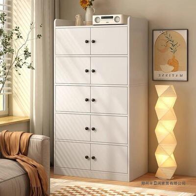 斗柜卧收室纳柜家用抽屉柜子厅储物客墙柜UQM床尾置物柜靠五斗柜