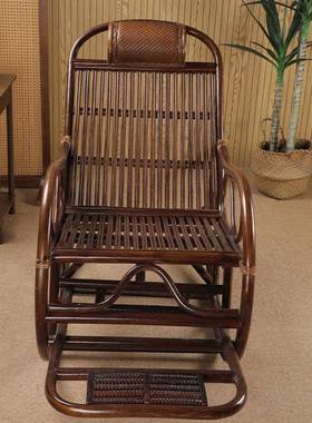 藤椅天真藤摇椅藤然椅摇摇椅椅大躺LYO人阳藤台休闲午睡编老人逍