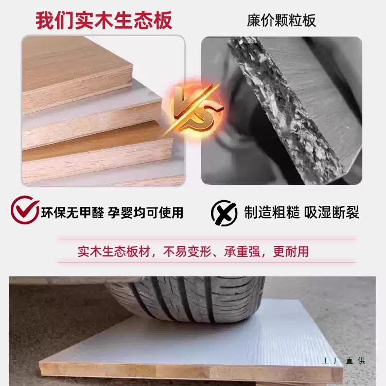 衣家用卧室全实木柜推拉出小租房门用衣橱可定制简易F99M8M95儿童