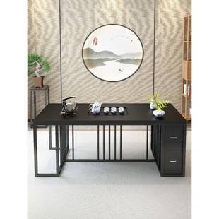 茶桌组合火烧石茶台家用办公阳台椅大理茶几石简现约代DBP功夫泡