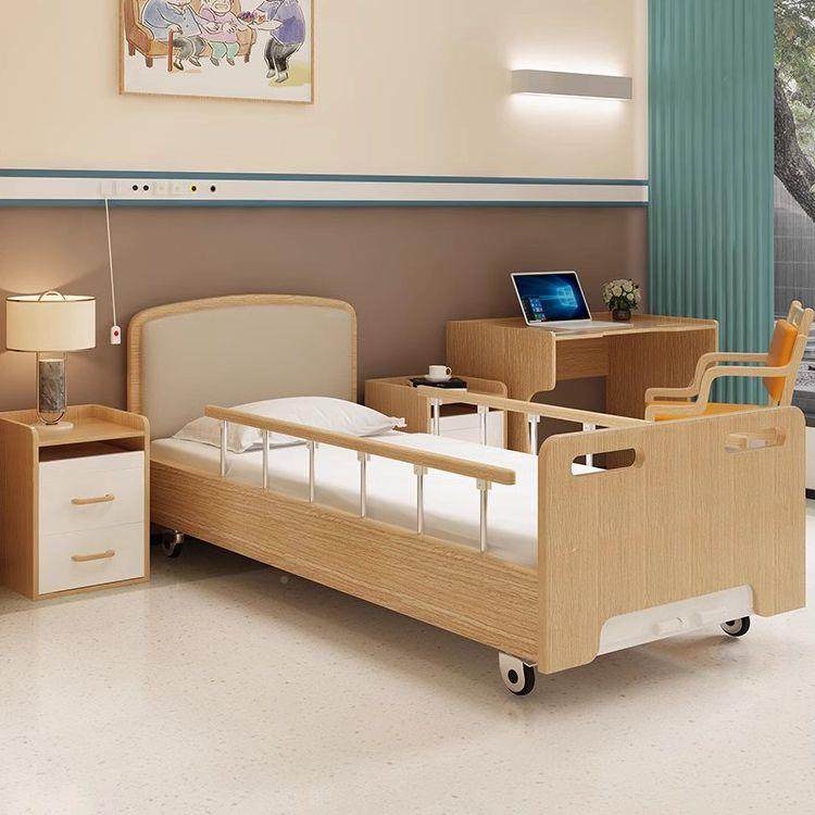 老院无品牌/木质护理床适老化家具敬老院人床养床老年照料实木病