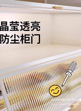 用家钢制书柜多层落儿童书架带门地防尘收纳置RGQ物客厅架翻门储